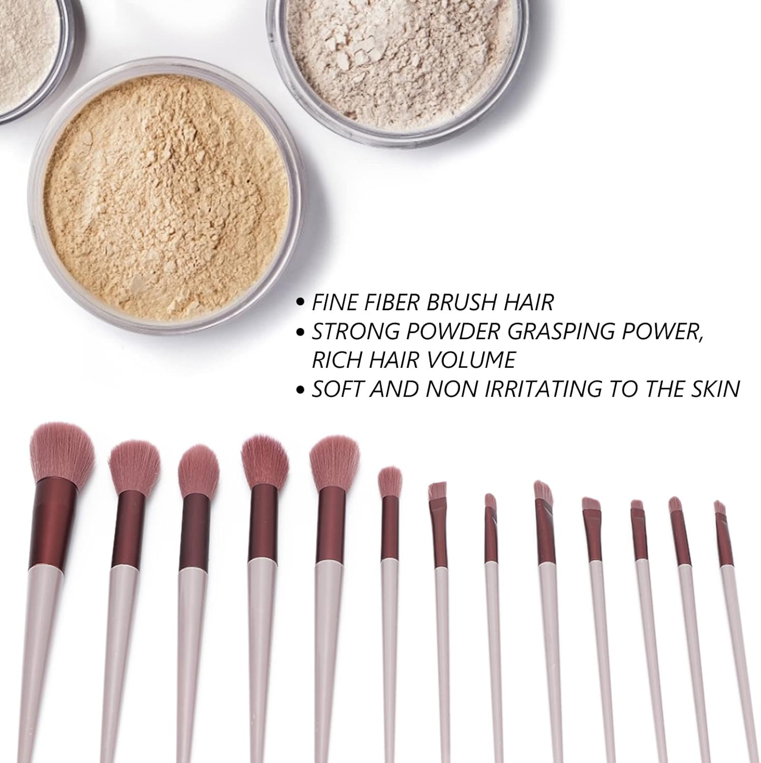 New 13pcs Seasonal Makeup Brush Set Portable Soft Brush Blush Brush Eyeshadow Brush Complete Set of Beauty Tools