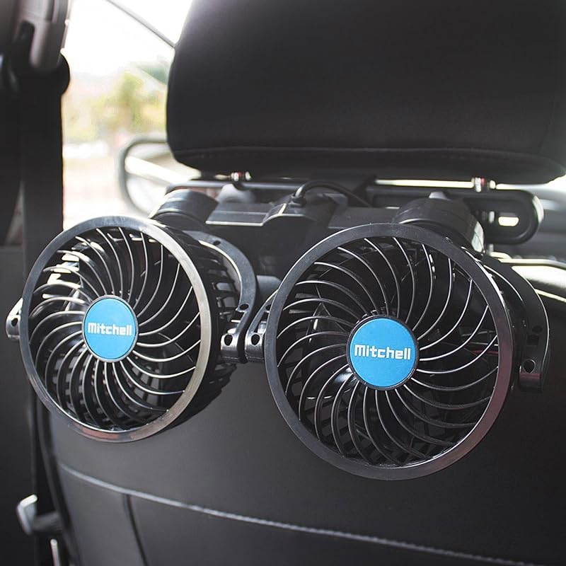 Rear car fan car interior cooling powerful cooling 12v car electric fan