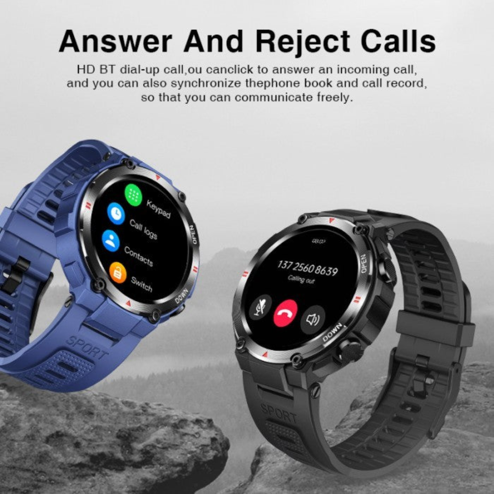 Aolon Tetra R2 Smart Watch Original 100 exercise modes Men Sports Fitness Tracker Bluetooth Call