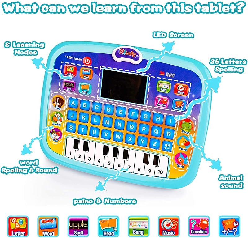 Children Puzzle Learning Apple Tablet Storyteller Big Content Story Learning Machine Puzzle Early Learning Toys