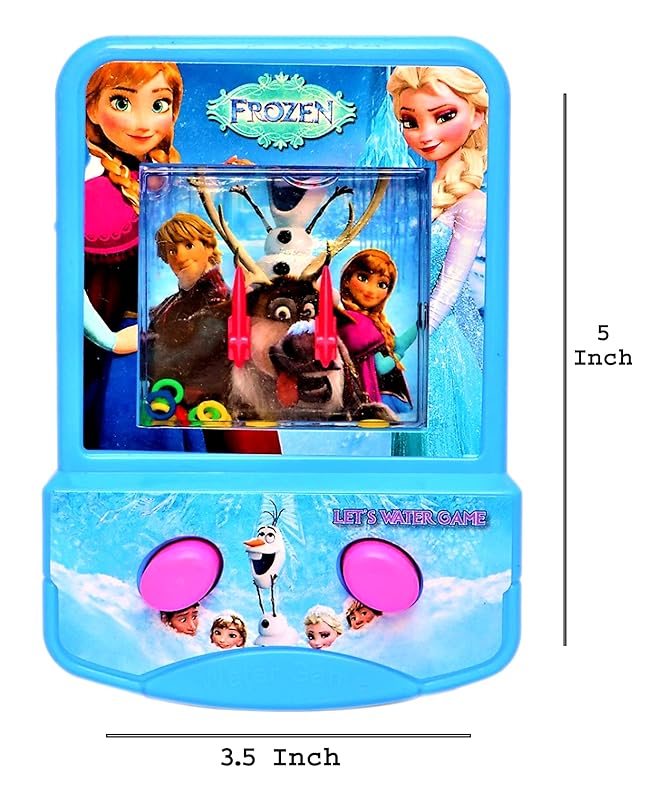 Ice Princess Lasso Water Game Dual Button Handheld Water Game Console Game for Boys Girls All Ages Children