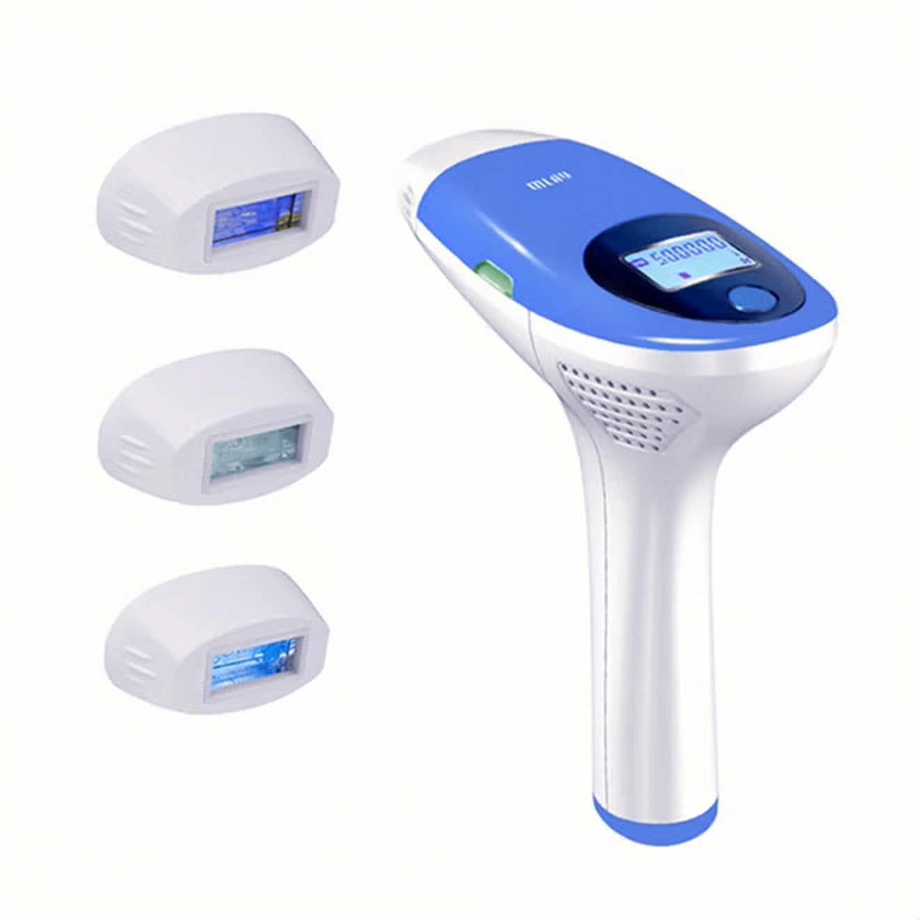 3-In-1 Permanent Laser Hair Removal Device – 500,000 Pulses, IPL Technology, Blue