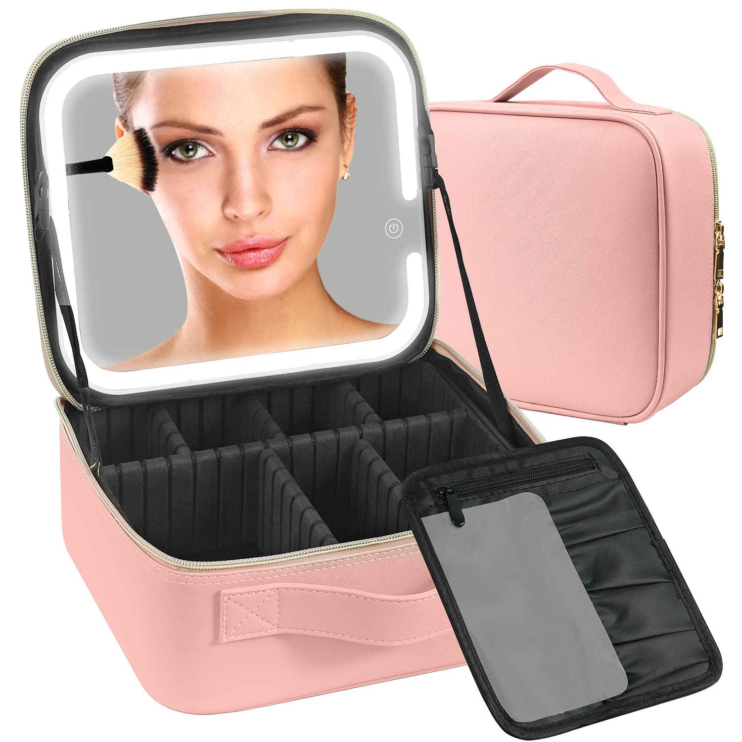 Pink Travel Cosmetic Case