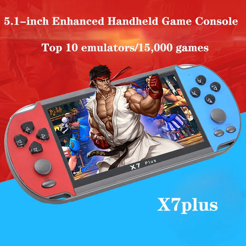 Handheld game console x7plus5.1 inch retro nostalgic dual joystick arcade handheld game console