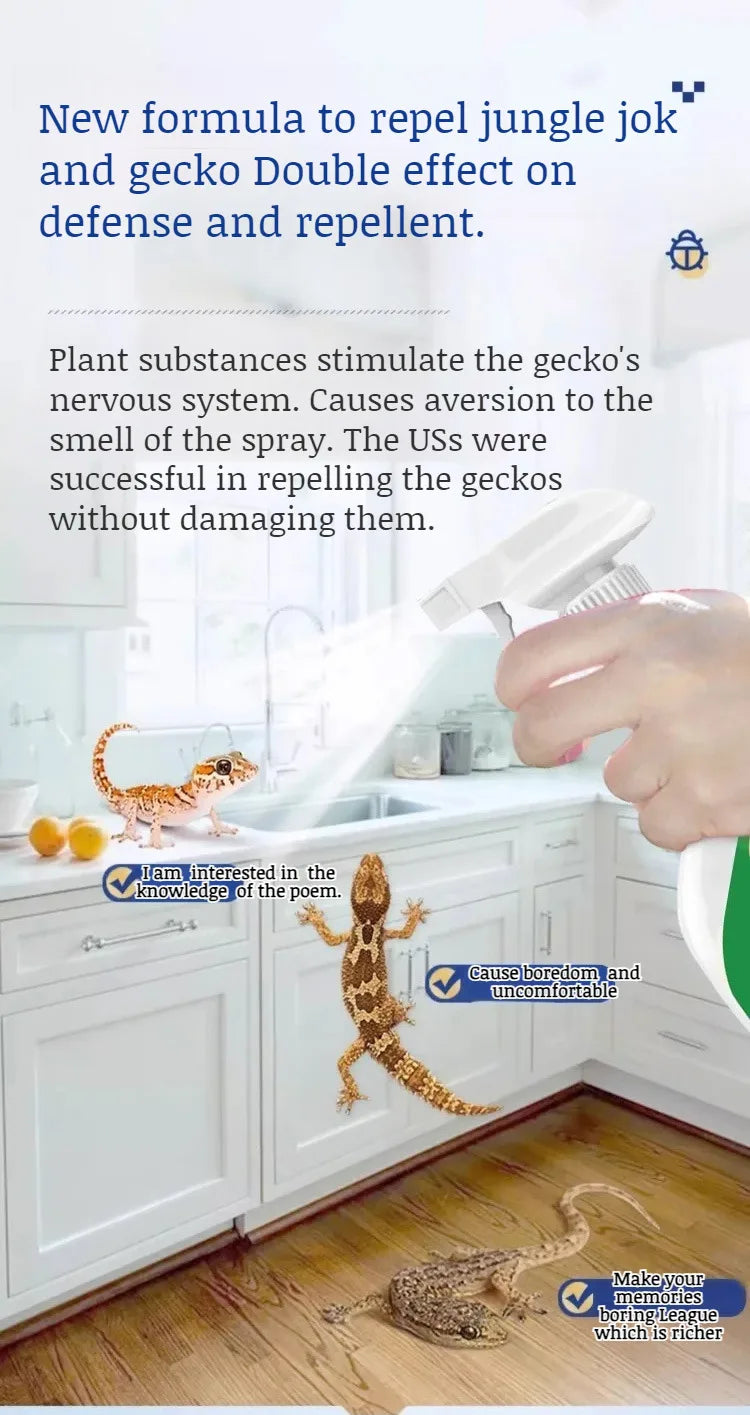 Gecko nemesis home indoor strong to gecko spray agent long-term effective outdoor repellent anti-gecko magic weapon