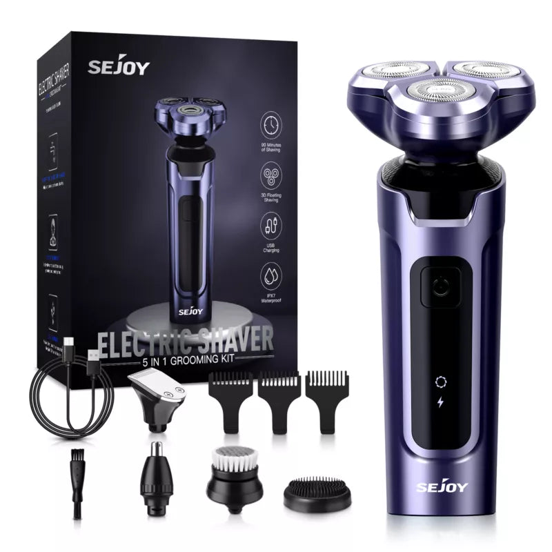 SEJOY 5-in-1 Men's Electric Shaver